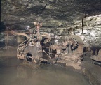 Brewery celler with Pelton Water Wheel and governor.